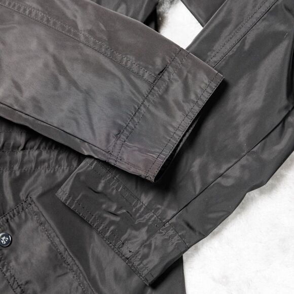 Ralph Lauren Black Silver Windbreaker Light Jacket Hoodie Womens Size M - Picture 11 of 15